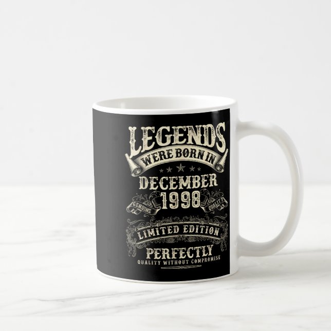 Retro 27th Birthday For Men 27 Year Old December 1 Kaffemugg (Höger)