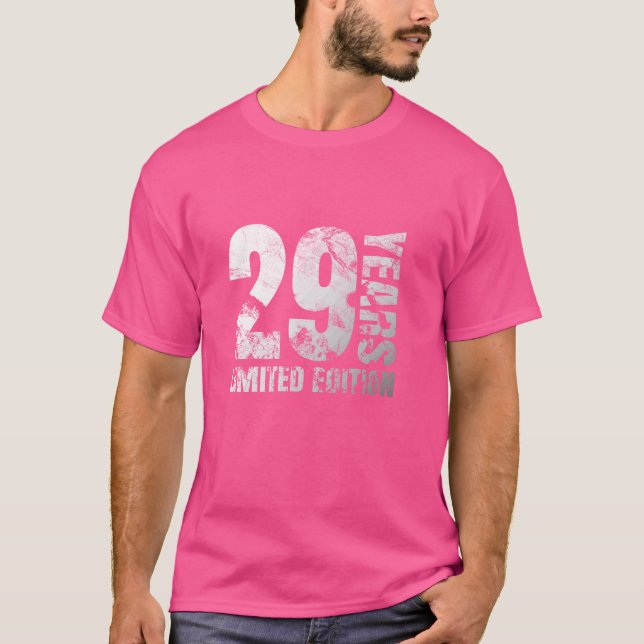 Retro 29-årig pojkgåva 29-födelsedagspresent för g t shirt (Framsida)