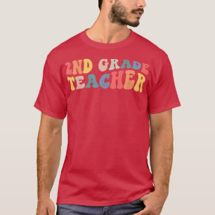 Retro 2:a Klass-läraren Lachen andra Klass tillbak T Shirt