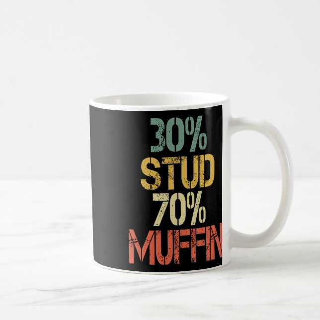 Retro 30 Stud 70 Muffin Sarcasm Pappa Bod Figur Kaffemugg (Höger)