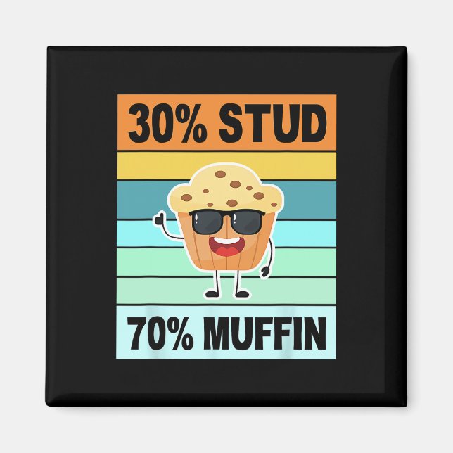 Retro 30 Stud 70 Muffin Tröja Stud Muffin Tröja Va Magnet (Framsidan)