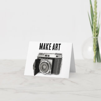 Retro 35 mm filmkamerafotograf Art Teckning Kort