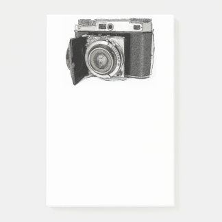 Retro 35 mm filmkamerafotograf Art Teckning Post-it Block