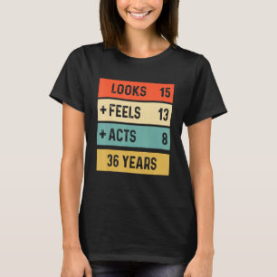 Retro 36:e födelsedagen 36 år gammal född 1986 t shirt