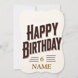 Retro 3D-typografi "Grattis på födelsedagen" - min