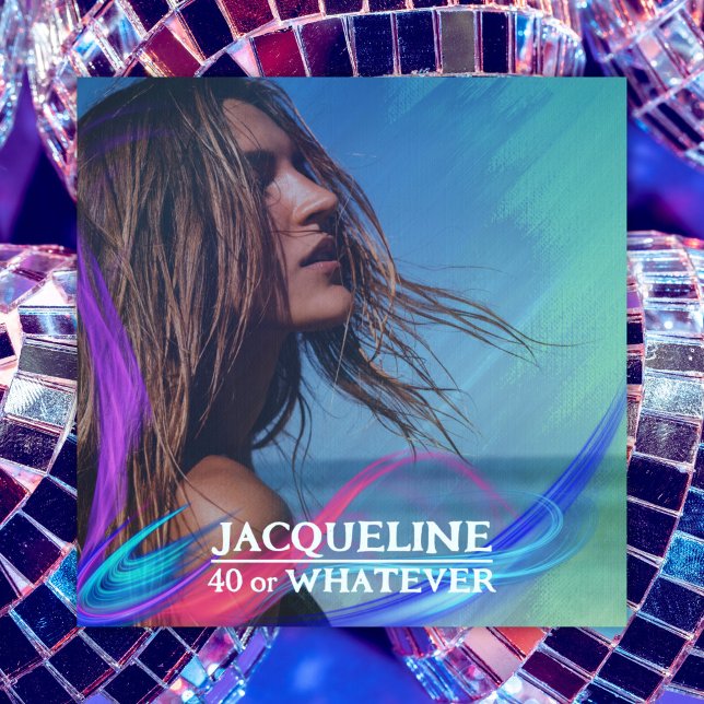 Retro 40:e födelsedagsfärgade 90:s musikalbumskydd inbjudningar (Skapare uppladdad)