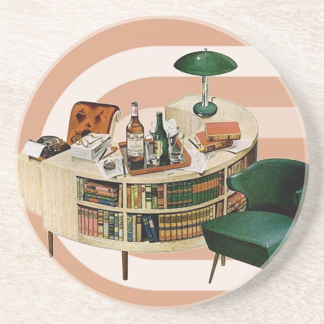 Retro 40-talkontor underlägg sandsten (Framsidan)