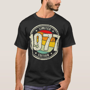 Retro 45-årig Vintage 1977 Begränsad Edition 45 t Shirt