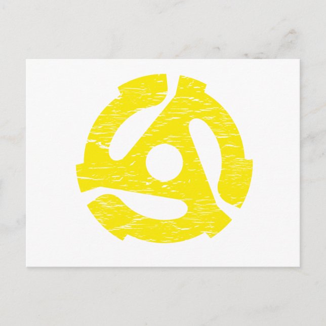 Retro 45 varv/min vykort (Framsida)