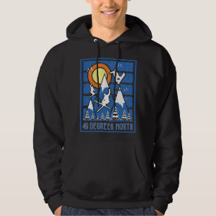 Retro 49 grader North Ski sunset Hoodie
