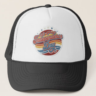 Retro 4 juli självständighetsdag Trucker mössa Keps