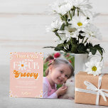 Retro 4 - någonsin Groovy Girls 4e födelsedagen Ph Tack Kort<br><div class="desc">Säg tack i stil med trendiget 4e födelsedagen tack för era kort. Mallformuleringen är enkel att anpassa och din familj och dina vänner kommer att bli glada när de får dessa fantastiska tack.</div>