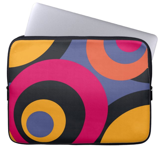 Retro 50 Abstrakt Art Laptop Fodral (Framsidan)