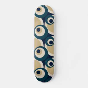 Retro 50 Abstrakt Art - Skateboard Bräda 20,5 Cm
