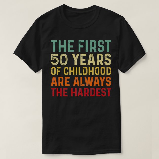 Retro 50 år gamla Manar-kvinnor, roliga som säger  T Shirt (Design framsida)