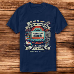 Retro 50 års Vintage för återförening av högskola T Shirt
