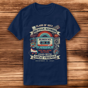 Retro 50 års Vintage för återförening av högskola T Shirt