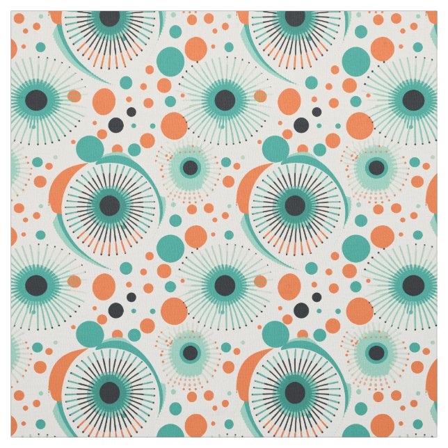 Retro 50:s atomålder tyg (Provkarta)