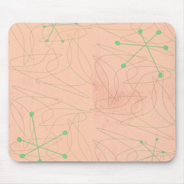 Retro 50-talatomålder Mousepad Musmatta (Framsidan)