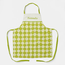 Retro 50-talets Lime Diamond Mönster-tema