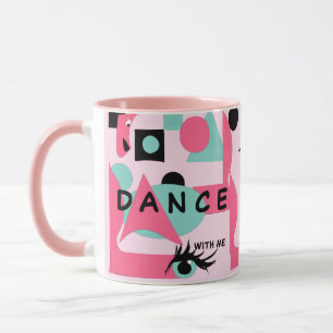 Retro 50-talets poetry Memories för kaffehus Mugg