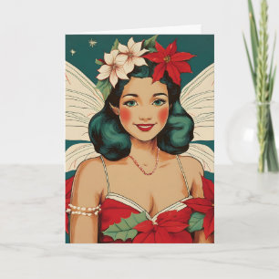 Retro 50-talets Tropical jul Pin-Up Starlet Kort