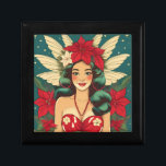 Retro 50-talets tropisk julpin-Up-flicka Minnesask<br><div class="desc">En samling tropiska jultomter</div>