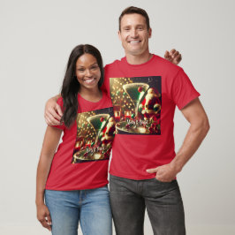 Retro 50-tals Tomte Jul Grön Martini T Shirt
