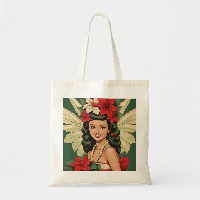 Retro 50-tals Tropisk Jul Prinsessa Tygkasse (Framsidan)