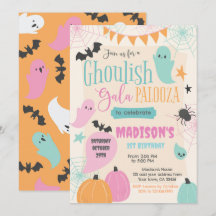 Retro 50s Halloween Party Invitation