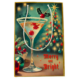 Retro 50s Merry Bright jul Cocktail Martini