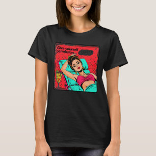 Retro 50s-popup-Vintage Glam-inspirationsoffert T Shirt