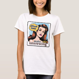Retro 50s-popup-Vintage Glam-inspirationsoffert T Shirt