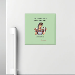 Retro 50's Sarkastic Refrigerator Magnet