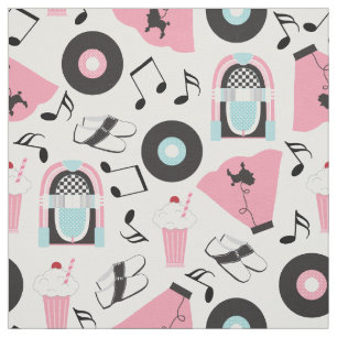 Retro 50s Sock Skutt Fabric Tyg