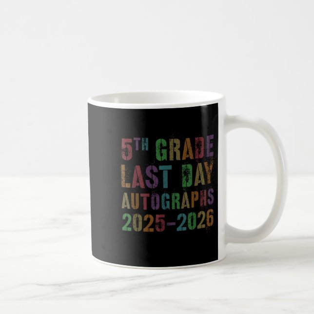 Retro 5:e klassens sista dag 2026 signatur kaffemugg (Höger)