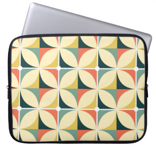 Retro 60- och 70-retrosömlös mönster, vintag laptop fodral
