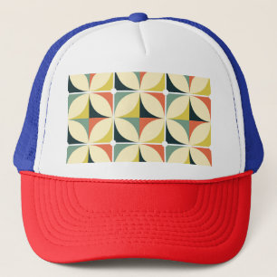 Retro 60:s 70:e geometriska mönster. keps