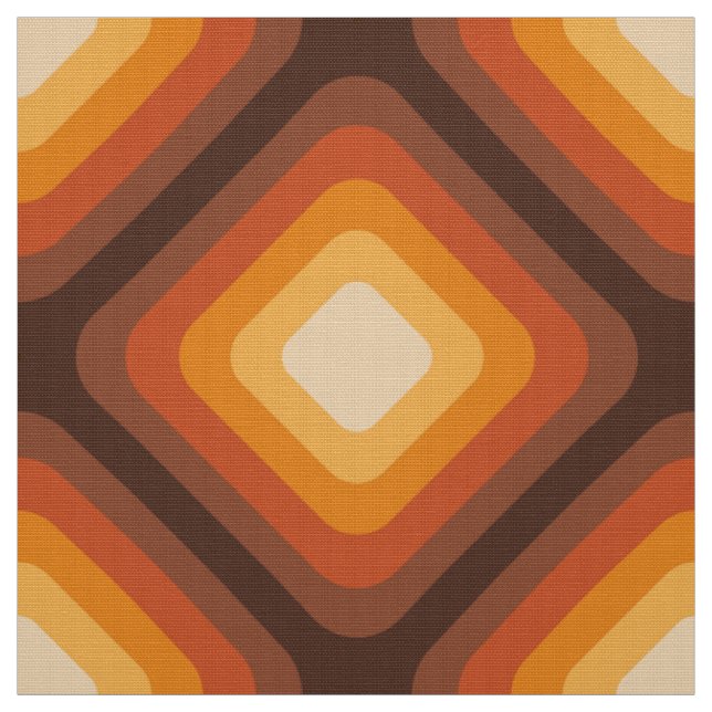 Retro 60 s, 70:s mönster-formaterad väv tyg (Provkarta)