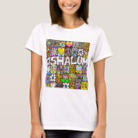 Retro 60 s Psychedelic Shalom KÄRLEK