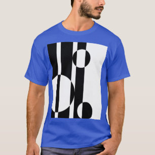 Retro 60 - svart och vit grafik med optiska bilder t shirt