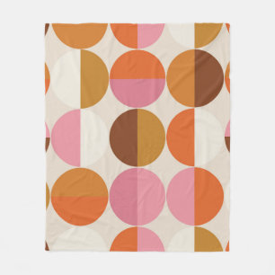 Retro 60-tal - 70-tal stil med regnbåge hippie sol fleecefilt