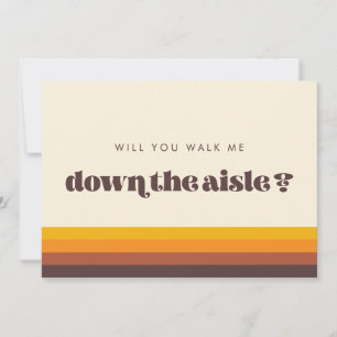 Retro 60-talet Kan du gå mig ner genom att frieri Inbjudningar