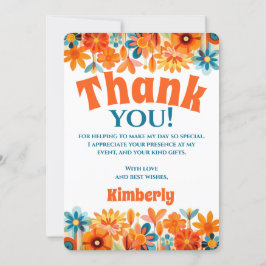 Retro 60-talets 70-talets låga effekt tack kort