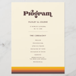 Retro 60-talets vintage färg program