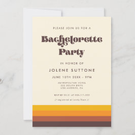 Retro-60-talets Vintage "Mid Century Bachelorette Inbjudningar