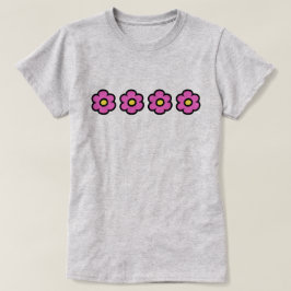 Retro 60-tals Groovy Blommönster Blommor T Shirt