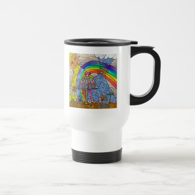 Retro 60-tals Psykedeliska Magiska Svamp-resemugg Resemugg (Höger)