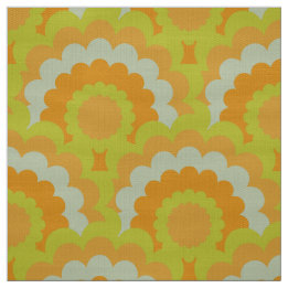Retro 60s 70-sekunders Mod-struktur Scallop mönste Tyg