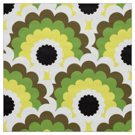 Retro 60s 70-sekunders Mod-struktur Scallop mönste Tyg